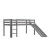 HOCHBETT mit Rutsche Karolina 210x114x218 aus Massivholz in grau - Grau, Holz (90/200cm) - 58aufmkessel