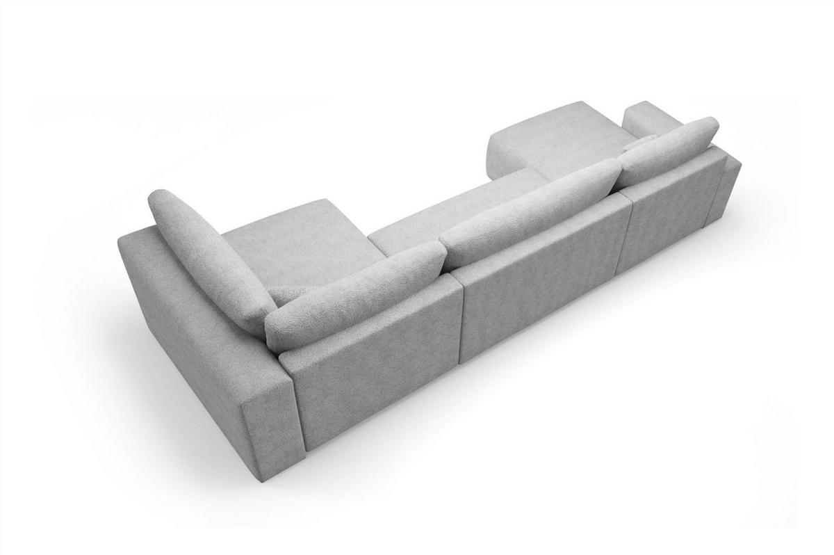 WOHNLANDSCHAFT Arona Xl - Gelb, Holzwerkstoff/Textil (148/70/397cm) - Fun Möbel