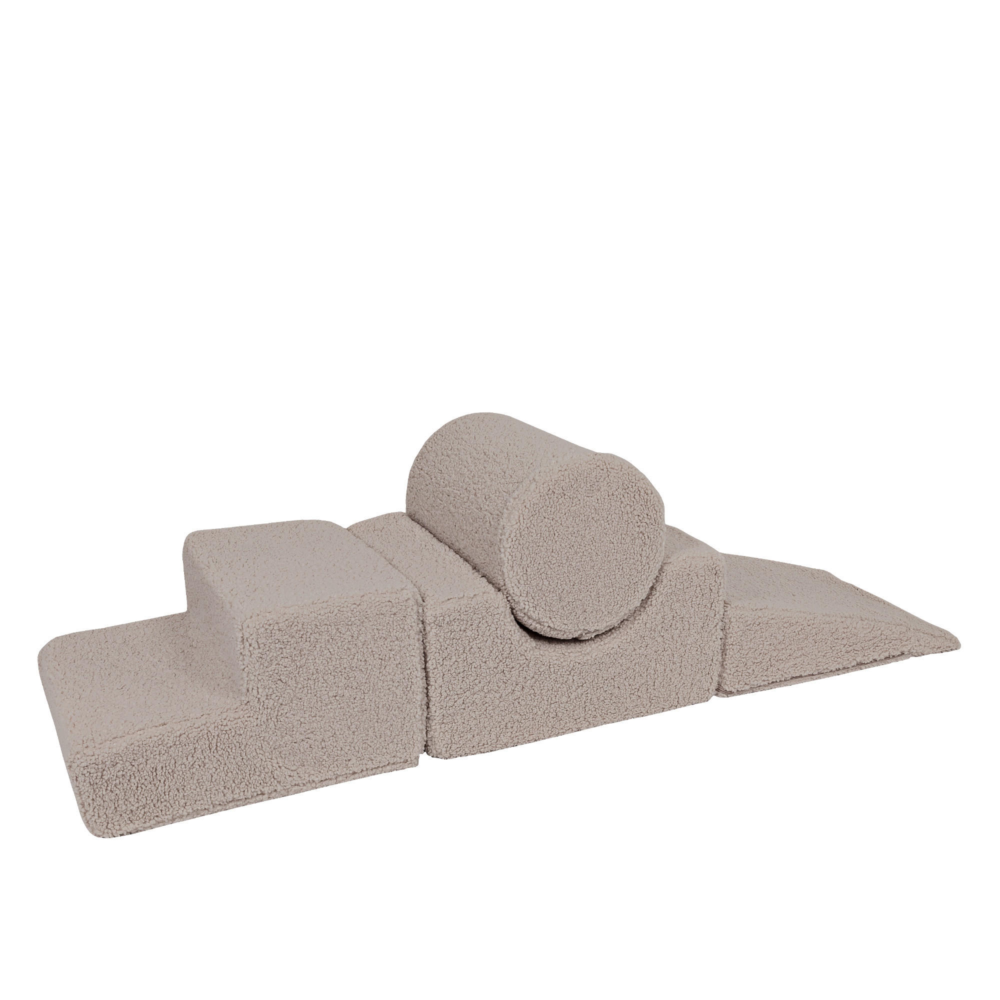 SCHAUMSTOFF-BAUSTEINE für Kinder, Shape, Bearly, Grau - Greige, Textil (45/30/169cm) - MeowBaby