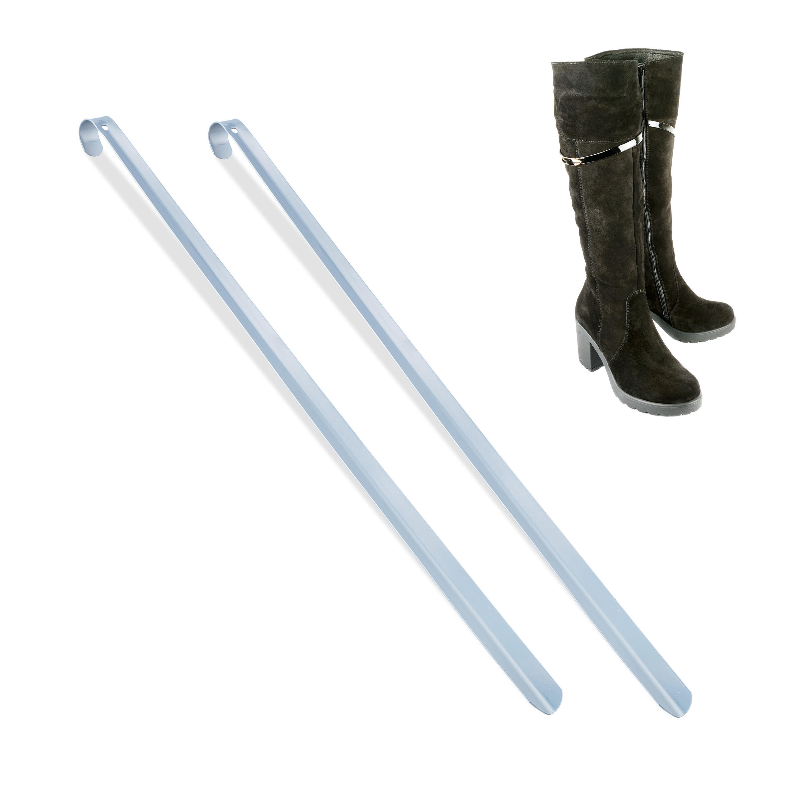 SKOHORN Silver 2-pack metall 70 cm Silverfärgad 70/3.5/3.5 cm
