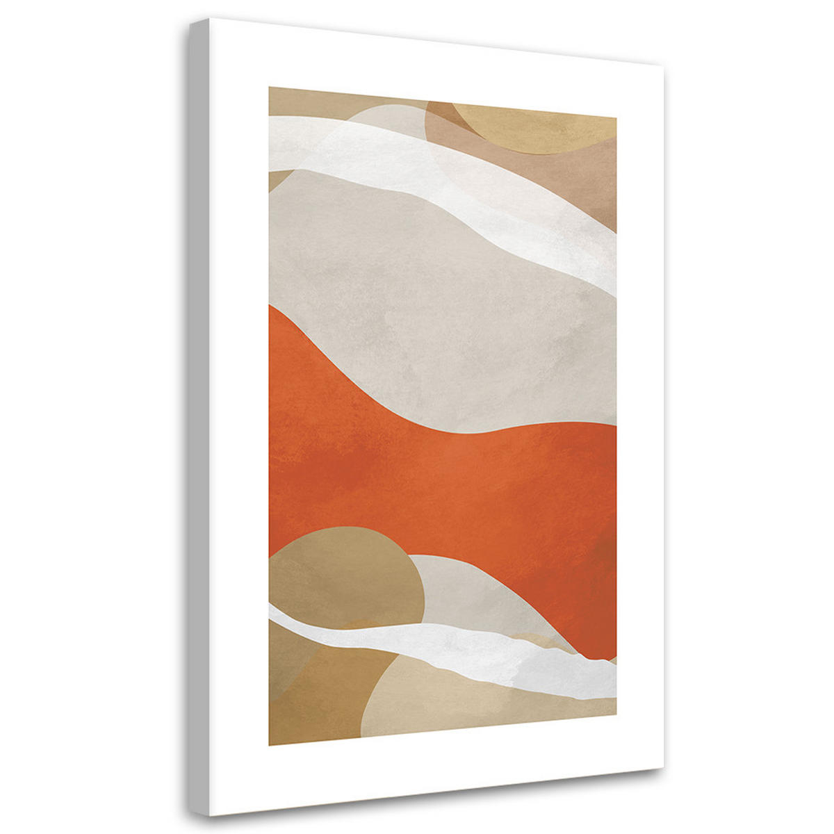 WANDBILD abstrakte boho linien und formen - Orange, Textil (40/60cm) - Feeby