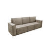 SOFA Orto Hellbraun, Dreisitzer Polstersofa - Hellbraun, Holzwerkstoff/Textil (247/93/82cm) - Bettso