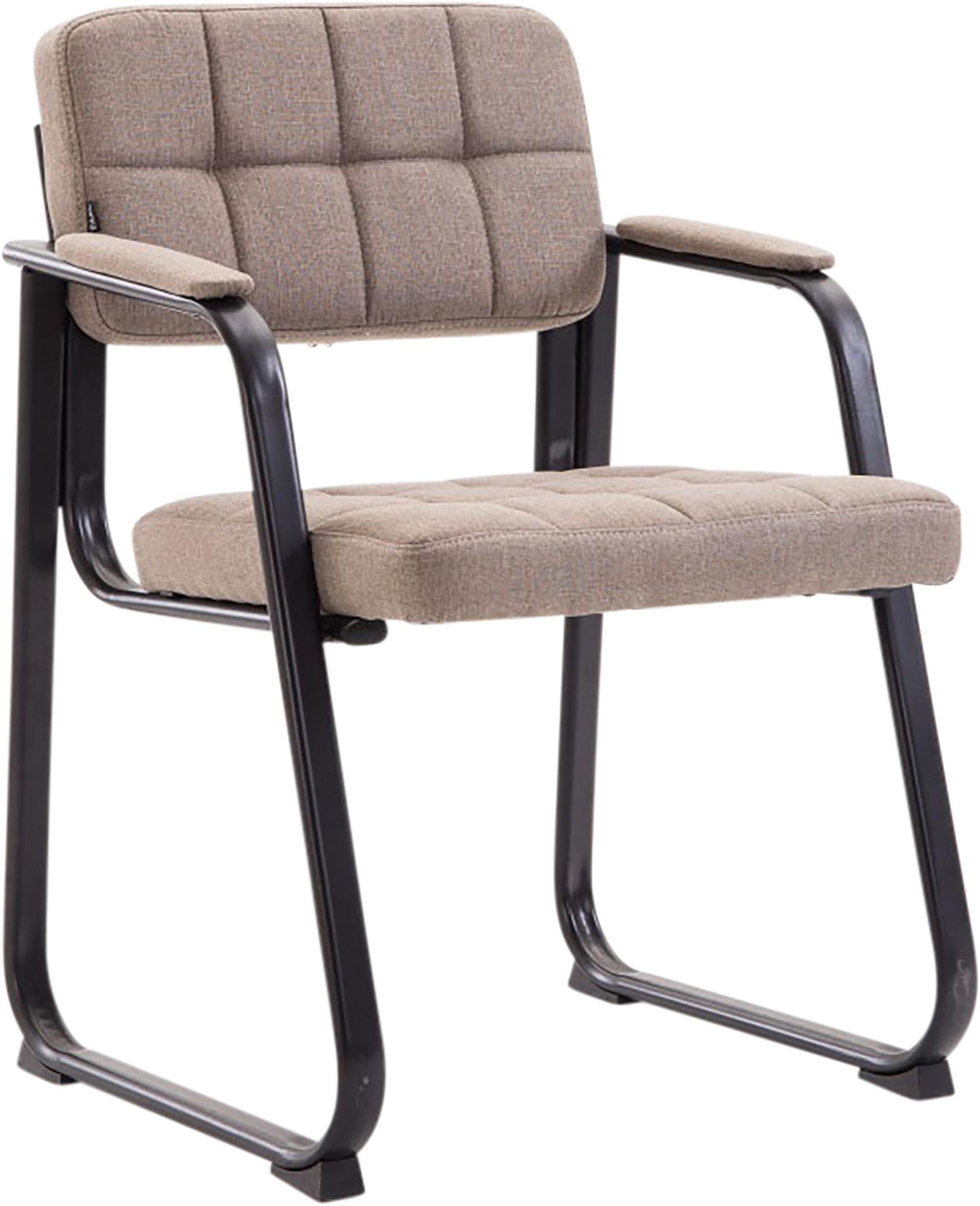 ARMLEHNENSTUHL Stoff Taupe - Taupe, Textil/Metall (59/84/58cm) - CLP