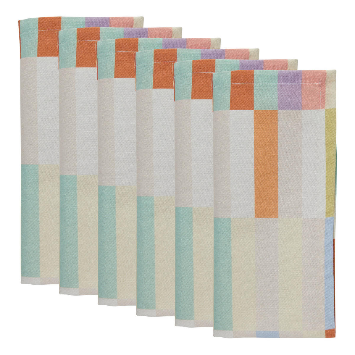 SERVIETTEN (6er-Set) Supernatural 42x42 cm - Multicolor, Textil (42/42cm) - Butlers