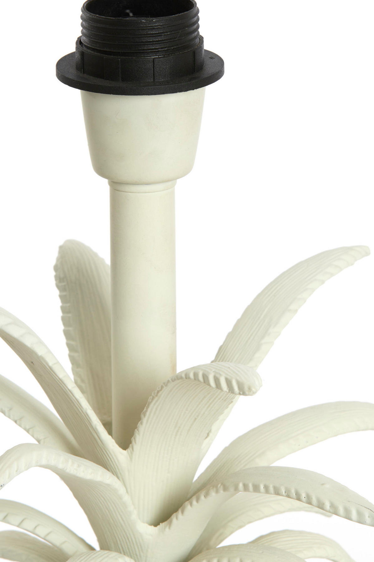 LAMPENFUSS Ananas Weiß Ø20/37 cm - Weiß, Metall (20/19/37cm) - Light & Living