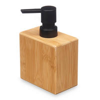SEIFENSPENDER Bambus Quadratisch 5,8/9,7/15 cm - Braun, Naturmaterialien (5.8/15/9.7cm) - Berilo
