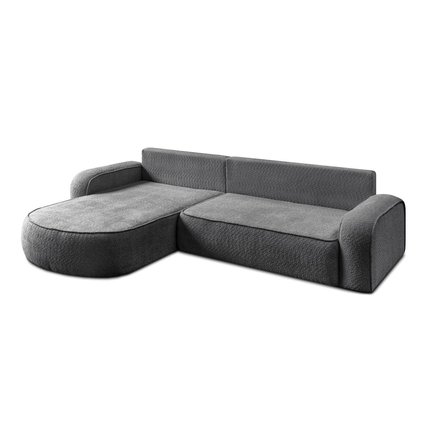Thumbnail - Lookway Eckcouch, Dunkelgrau, Textil, 275x178 cm, Wohnzimmer, Sofas & Couches, Wohnlandschaften, Ecksofas
