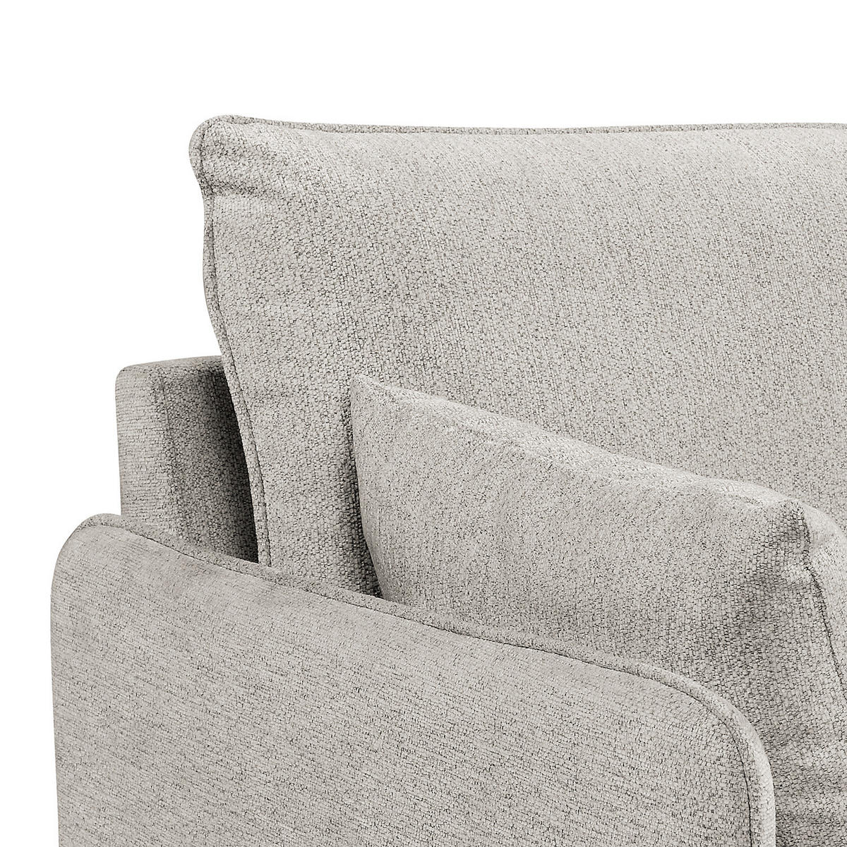 3-SITZER SOFA - Webstoff - Schwarz/Hellblau, Textil (193/87/83cm) - home24