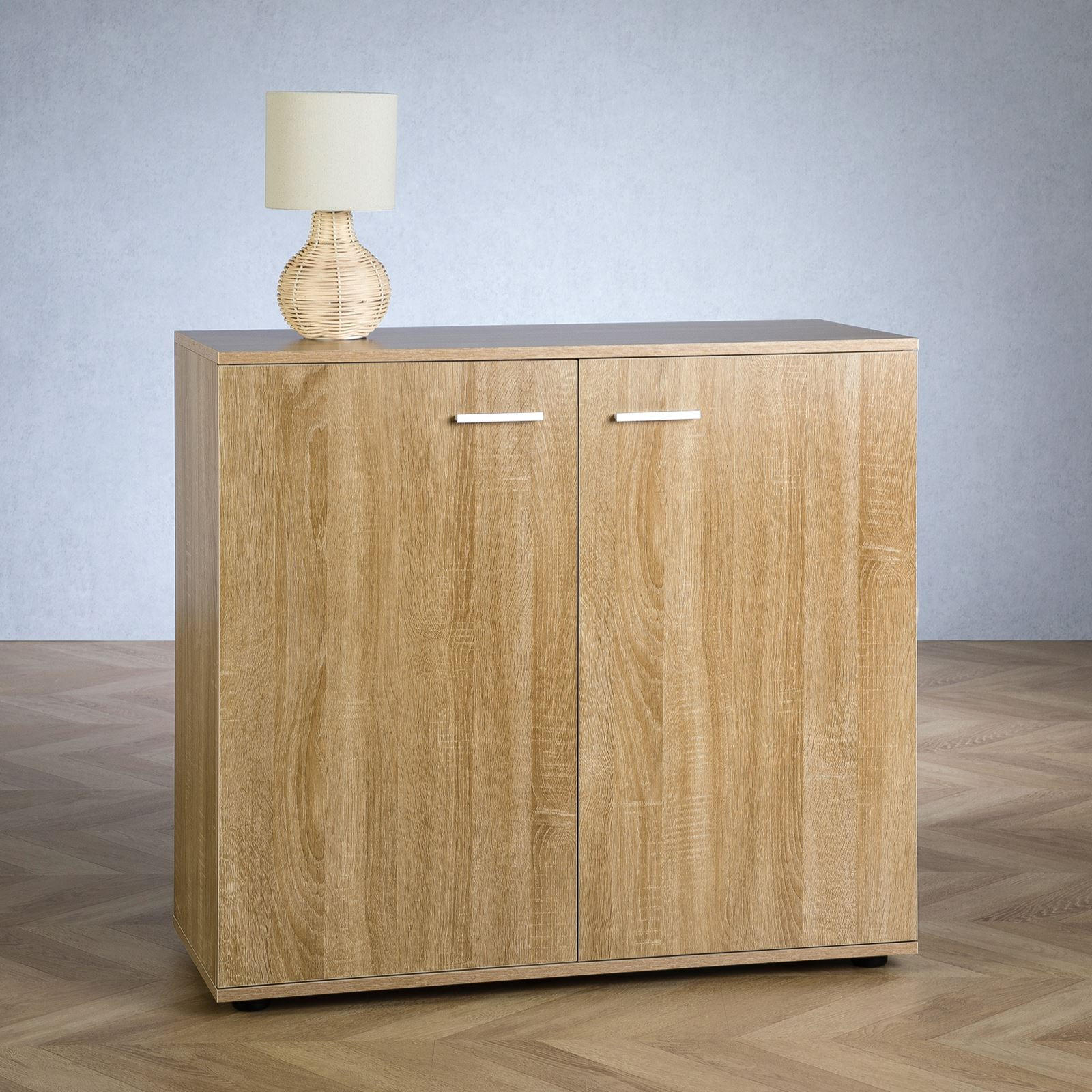 KOMMODE CHICAGO - Sonoma Eiche, Holzwerkstoff (91/82/40cm) - CARO-Möbel