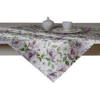 TISCHDECKE Adeline - Violett, Textil (80/80/1cm) - home&you