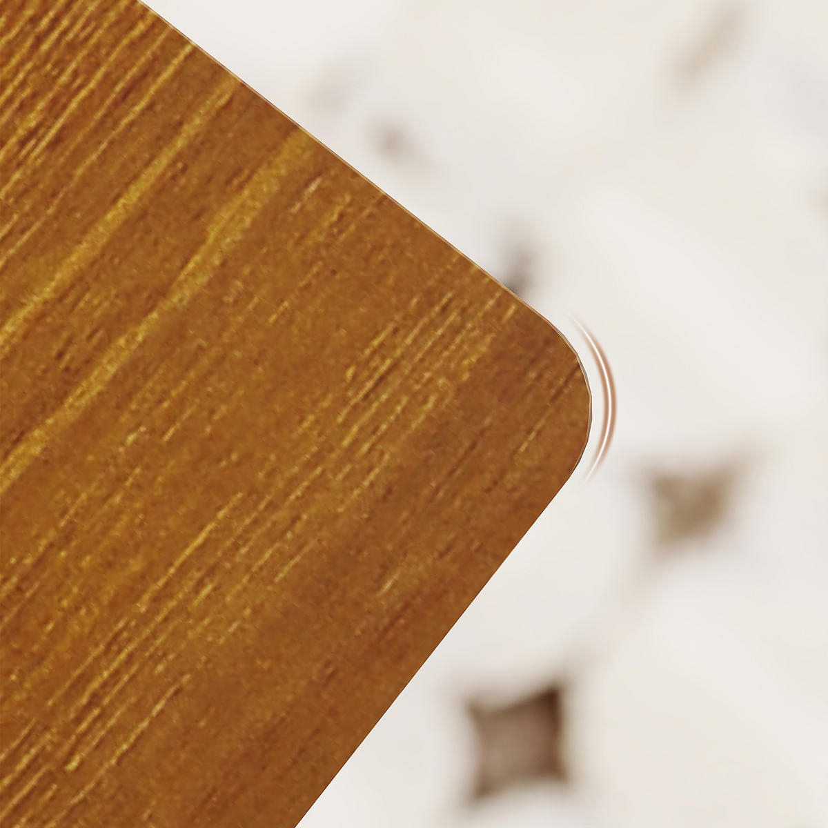 ESSTISCH DE-16482 Retro-Design mit konischen Beinen Naturholz - Braun, Holz (120/75/76cm) - ComfortXL
