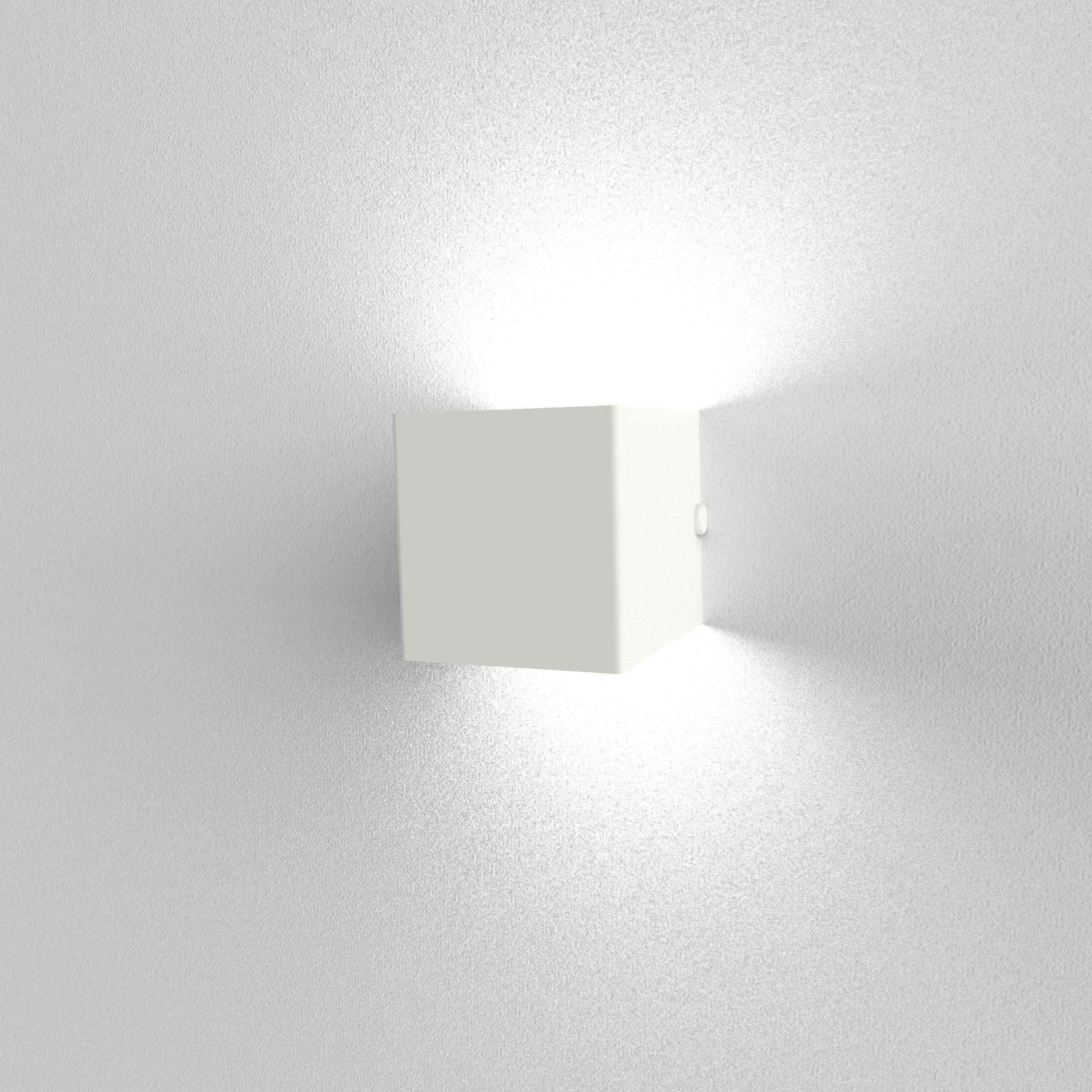 Lumicom Wandleuchte Weiß 10x10x10 cm
