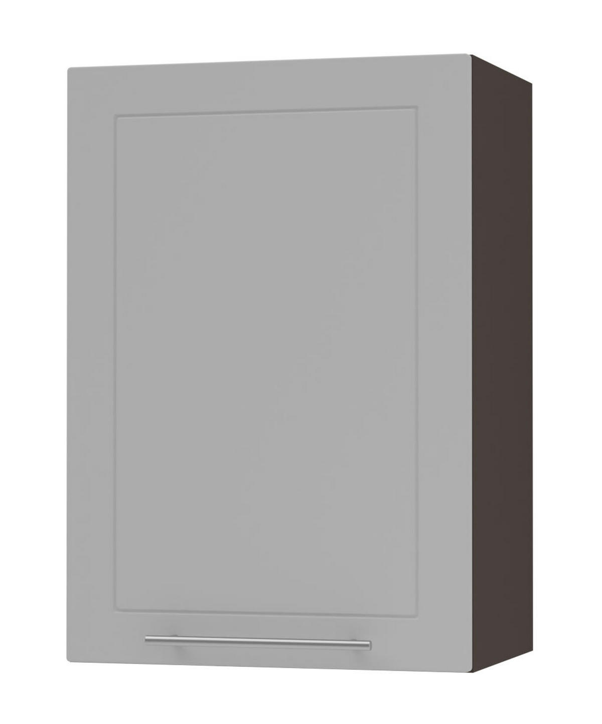 KÜCHENHÄNGESCHRANK Kvantum W2/50 Dust Grey Matt / Lava Matt 50 / 32,5 / 72cm - Dunkelgrau/Grau, Holz/Holzwerkstoff (50/72/32.5cm) - Feldmann-Wohnen