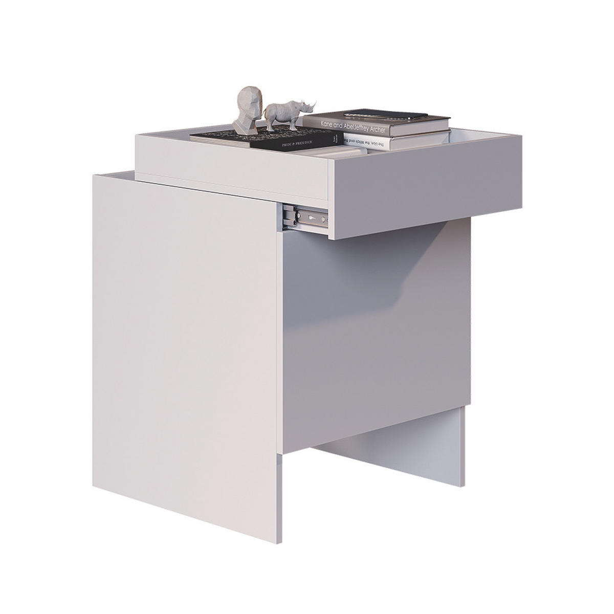 SKŘÍŇ S ROBOTICKÝM VYSAVAČEM Dustin Bílá 50 x 67.5 cm s 1 dveřmi - bílá, kompozitní dřevo (50/67.5/50cm) - Vicco