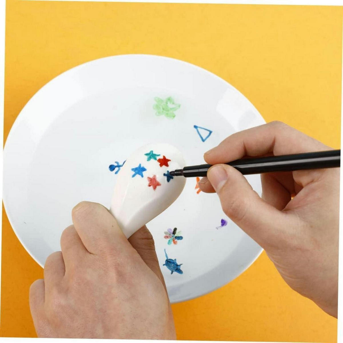 SCHREIBWARENSET 20-teiliges Set Wassermalstifte löschbar - Multicolor, Kunststoff (1.1/1.1/14.8cm)