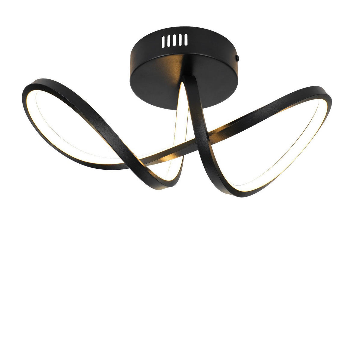 LED-DECKENLEUCHTE Marburg 34/14.5/17 cm - Schwarz, Metall (34/14.5/17cm) - Nettlife