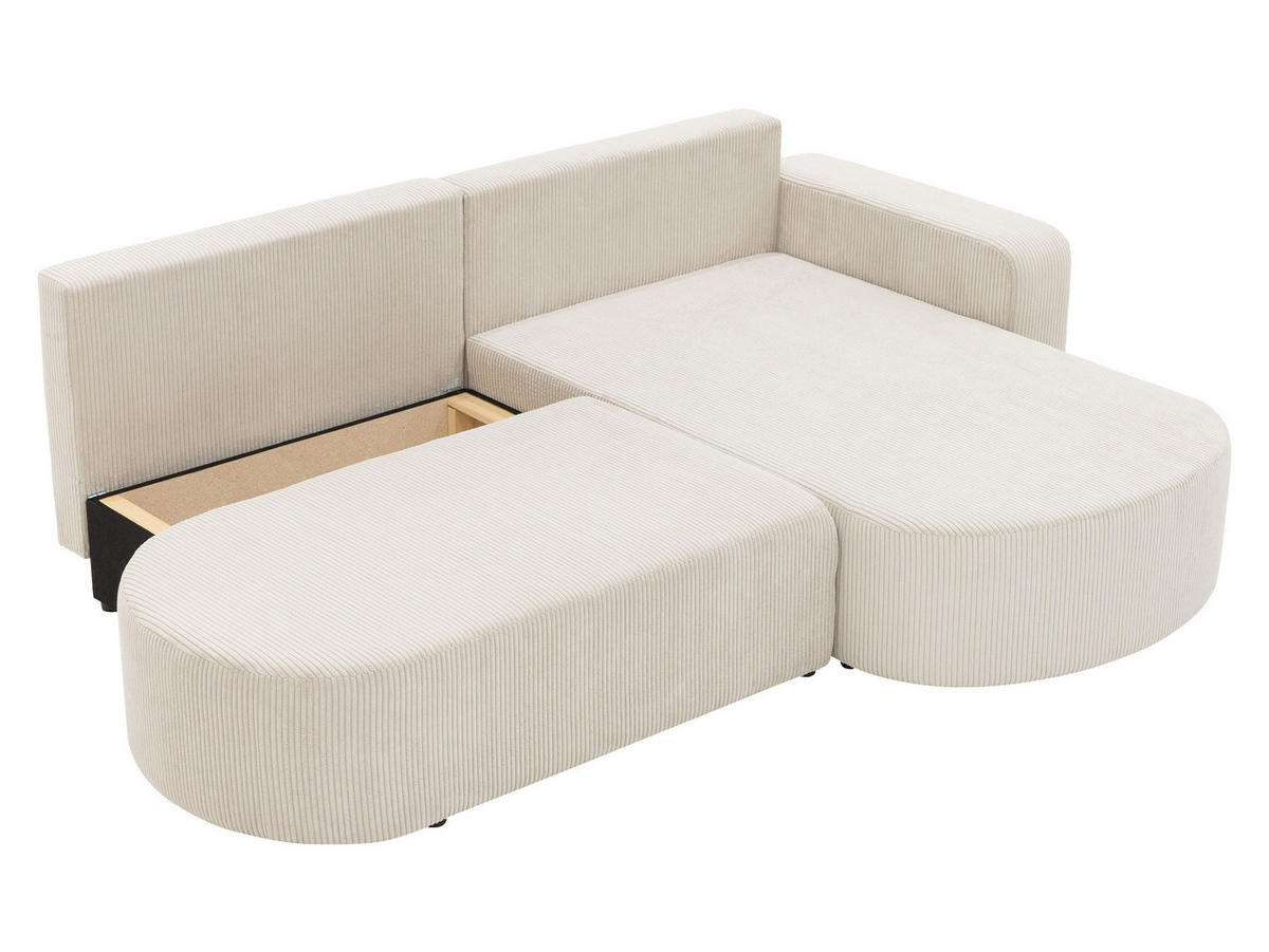 ECKSOFA Zerte, Seite: Links - Schwarz/Graphitfarben, Holz/Kunststoff (252/175cm) - MIRJAN24