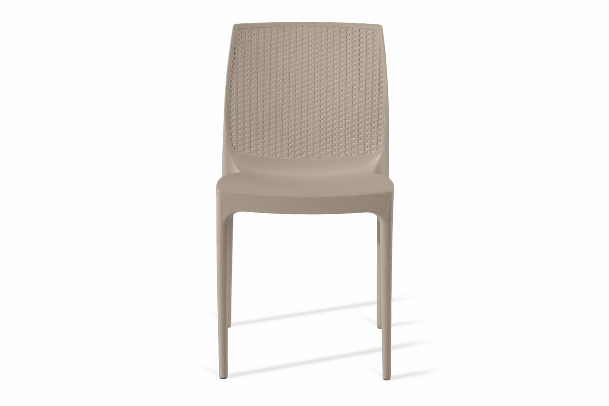 GARTENSTUHL RANTU 2-tlg, Beige - Beige, Kunststoff (45/84/55cm) - KONSIMO®
