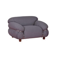 EINSITZER-SOFA GEPOLSTERT Textil Grau - Grau, Textil (108/63/96cm) - Nest Dream