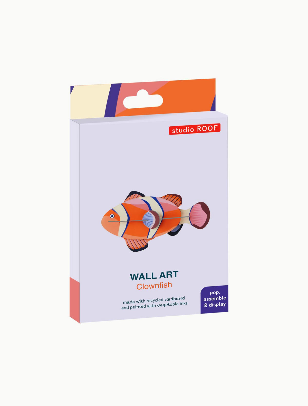 WANDSKULPTUR Bunt 4,5/9 cm - Multicolor, Wellpappe (4.5/9/14cm) - Studio Roof