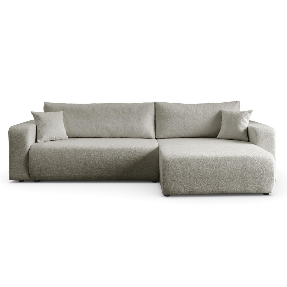 ECKSOFA VESPO XL mit Schlaffunktion und Bettzeugkasten - Braun, Textil (267/143cm) - Lookway