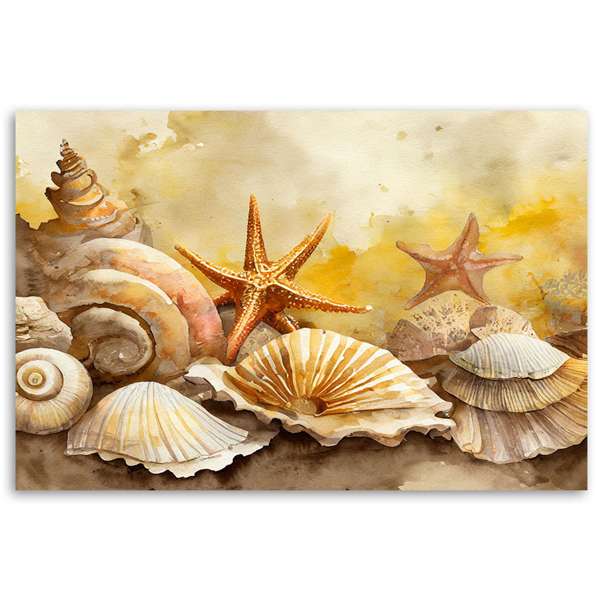 KUNSTDRUCK Gelb 60/40 cm - Gelb, Textil (60/40cm) - KUNSTLOFT
