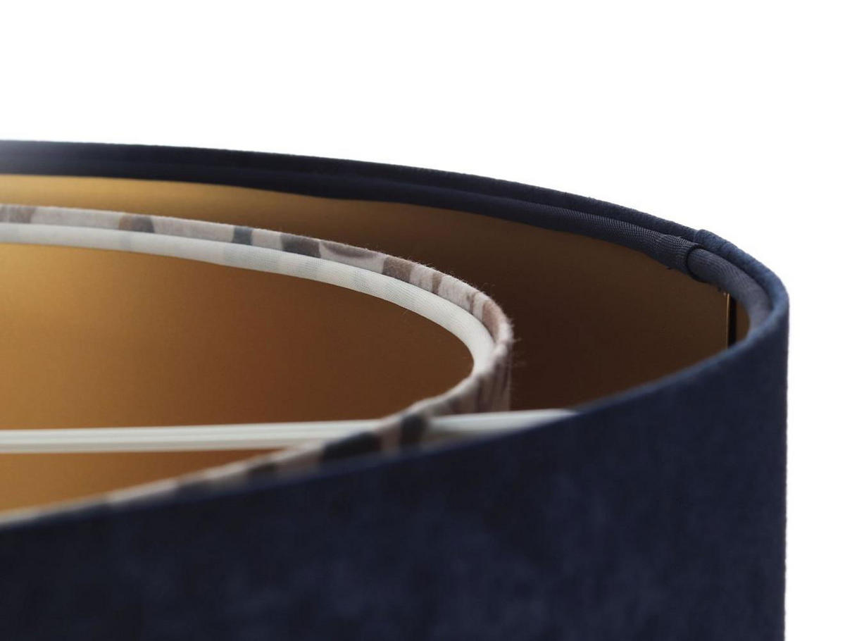 HÄNGELEUCHTE Blau 50/23 cm - Beige, Kunststoff (50/1/23cm) - ONZENO