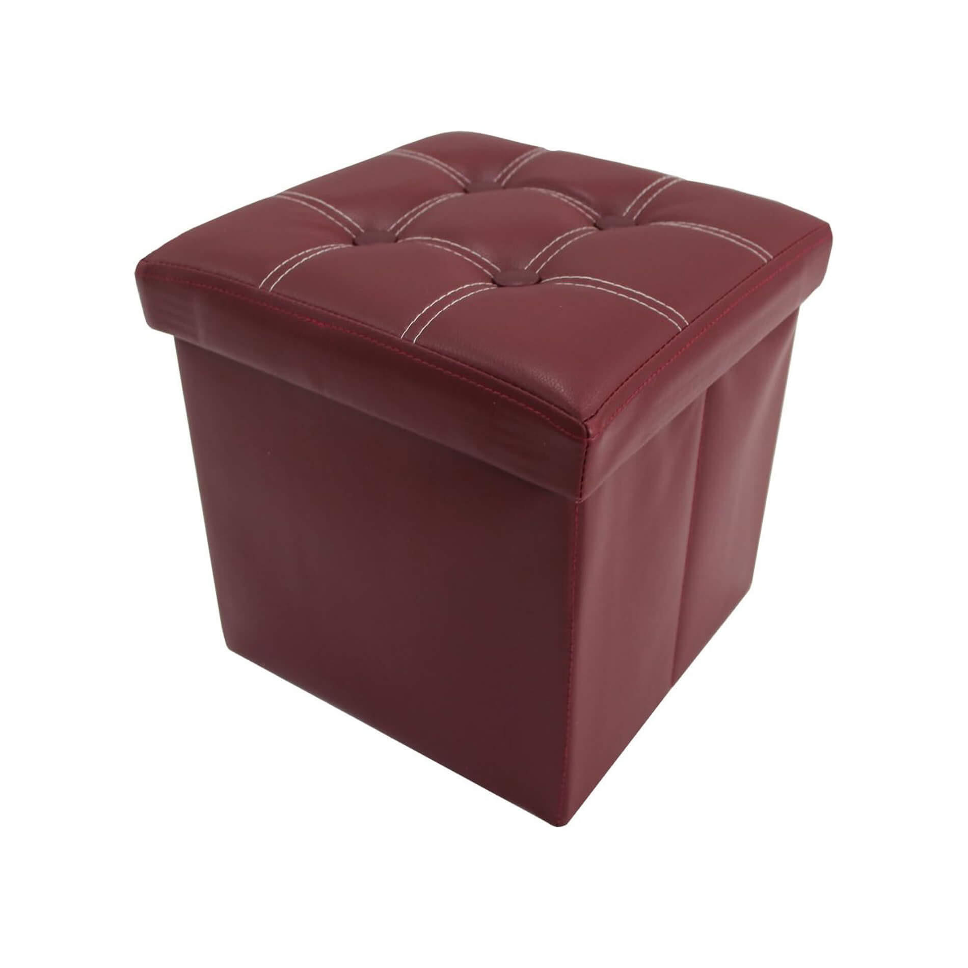 Mobili Rebecca Fusshocker Bordeaux 30x30x30 cm
