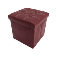 FUSSHOCKER Bordeaux 30/30/30 cm - Bordeaux, Textil (30/30/30cm) - Mobili Rebecca