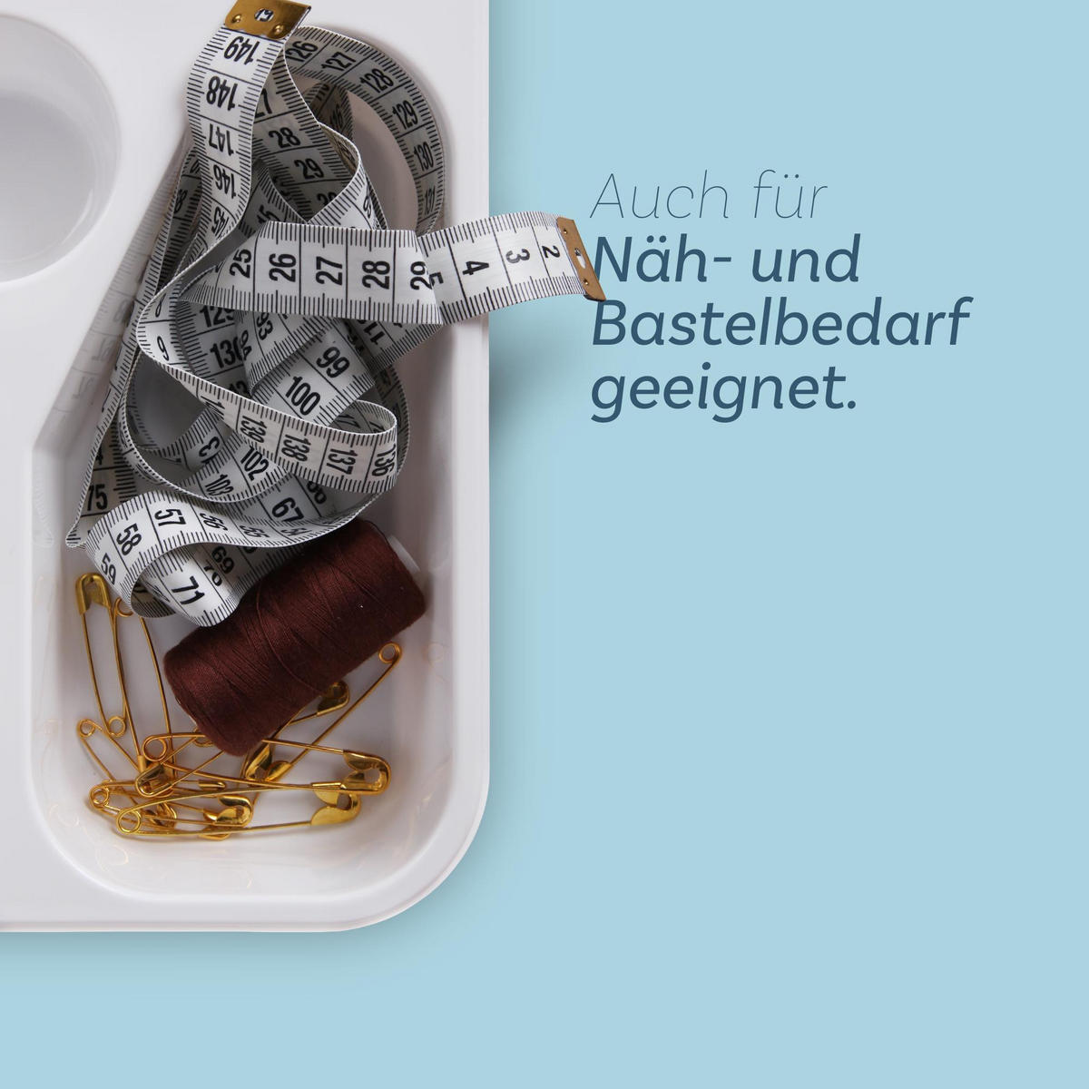 BESTECKKASTEN Weiß ausziehbar - Weiß, Kunststoff (46/4/46cm)