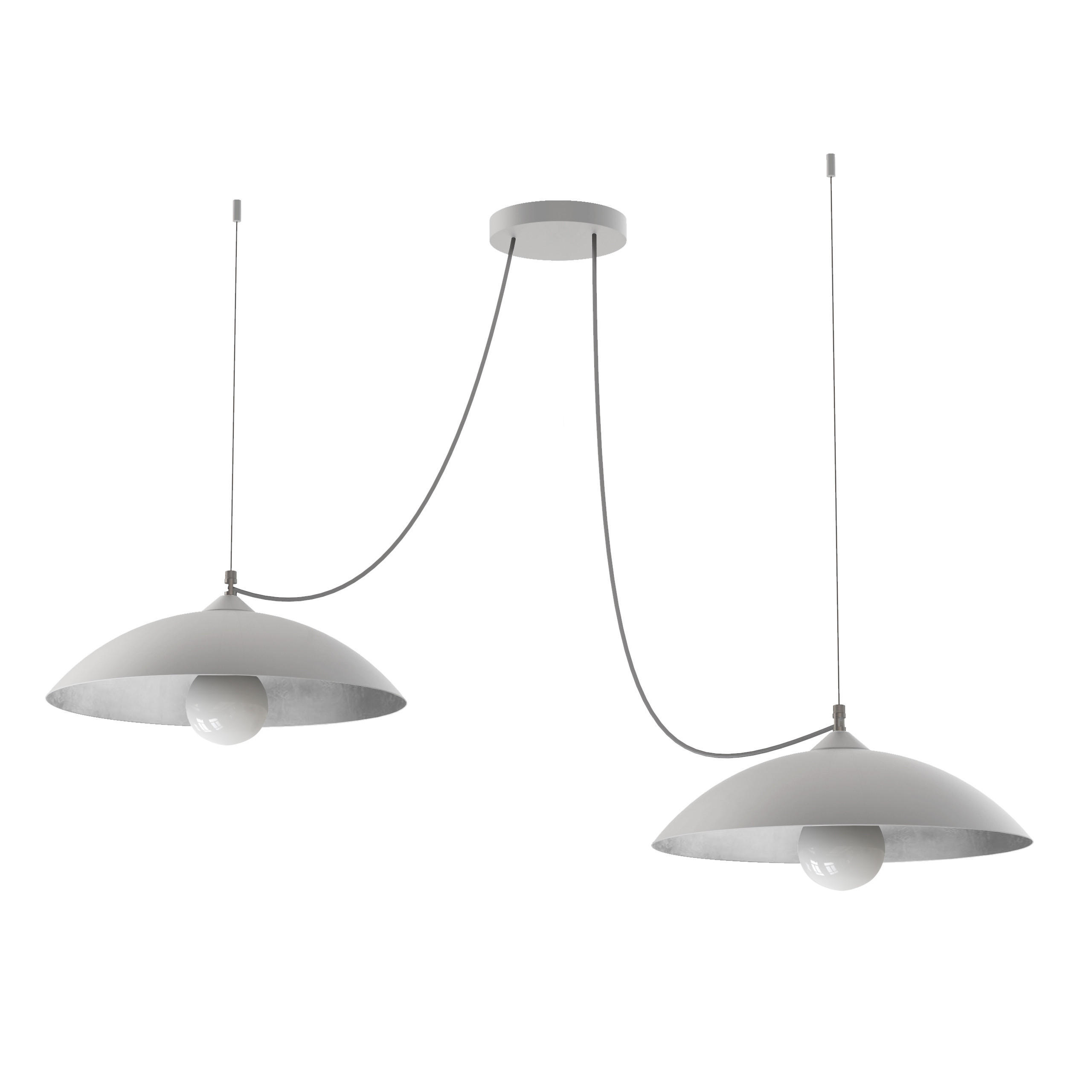 HÄNGELEUCHTE - Weiß, Metall (40/40/9cm) - Lumicom