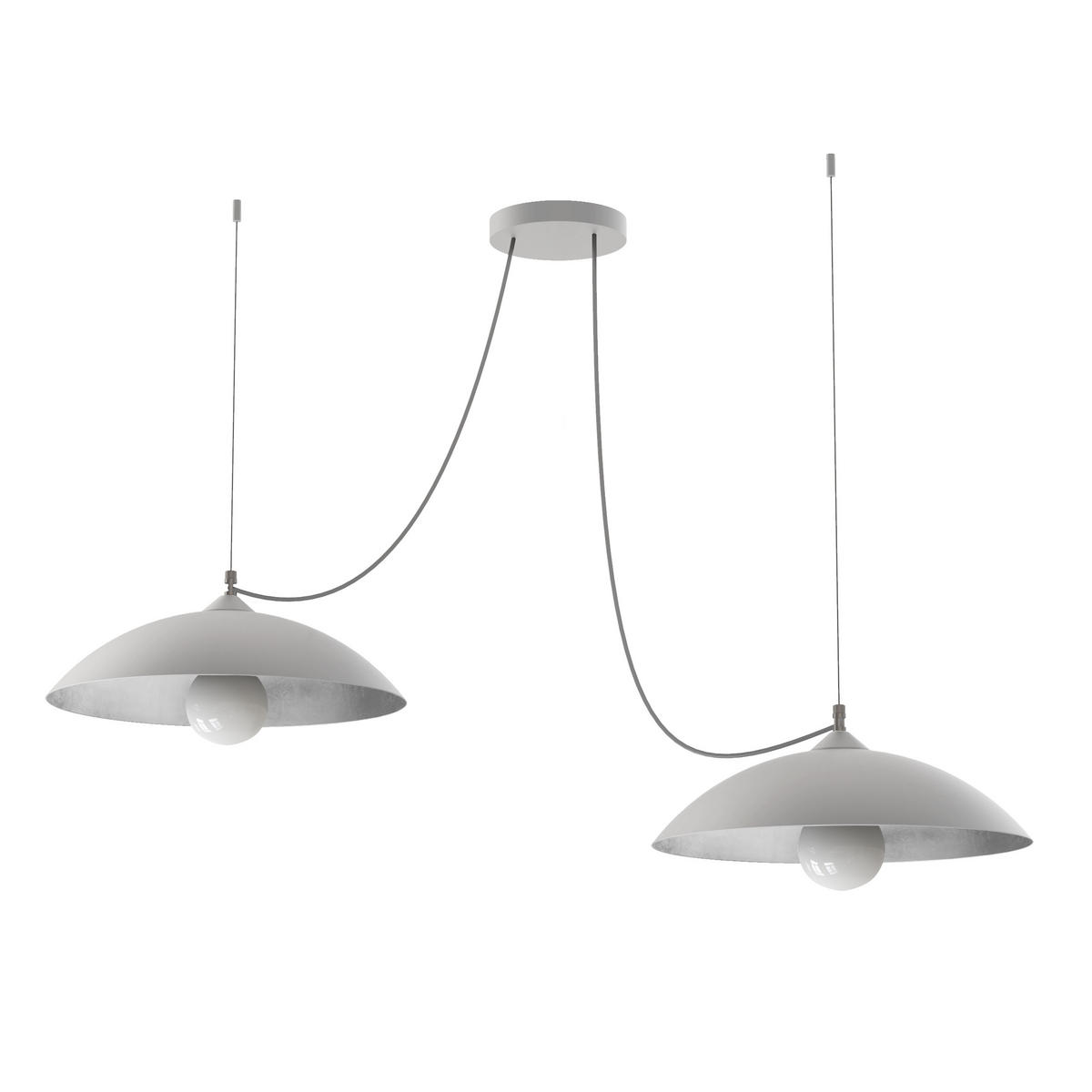 HÄNGELEUCHTE - Weiß, Metall (40/40/9cm) - Lumicom