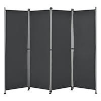 SICHTSCHUTZ Modica - Schwarz, Textil/Metall (215/170cm) - pro.tec