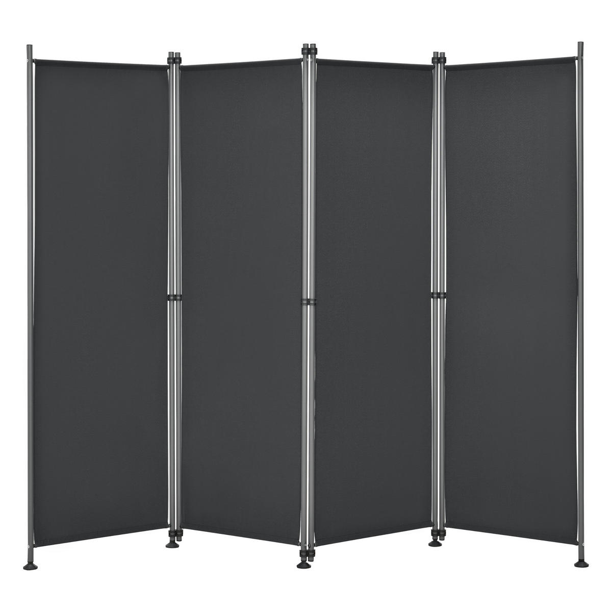 SICHTSCHUTZ Modica - Schwarz, Textil/Metall (215/170cm) - pro.tec