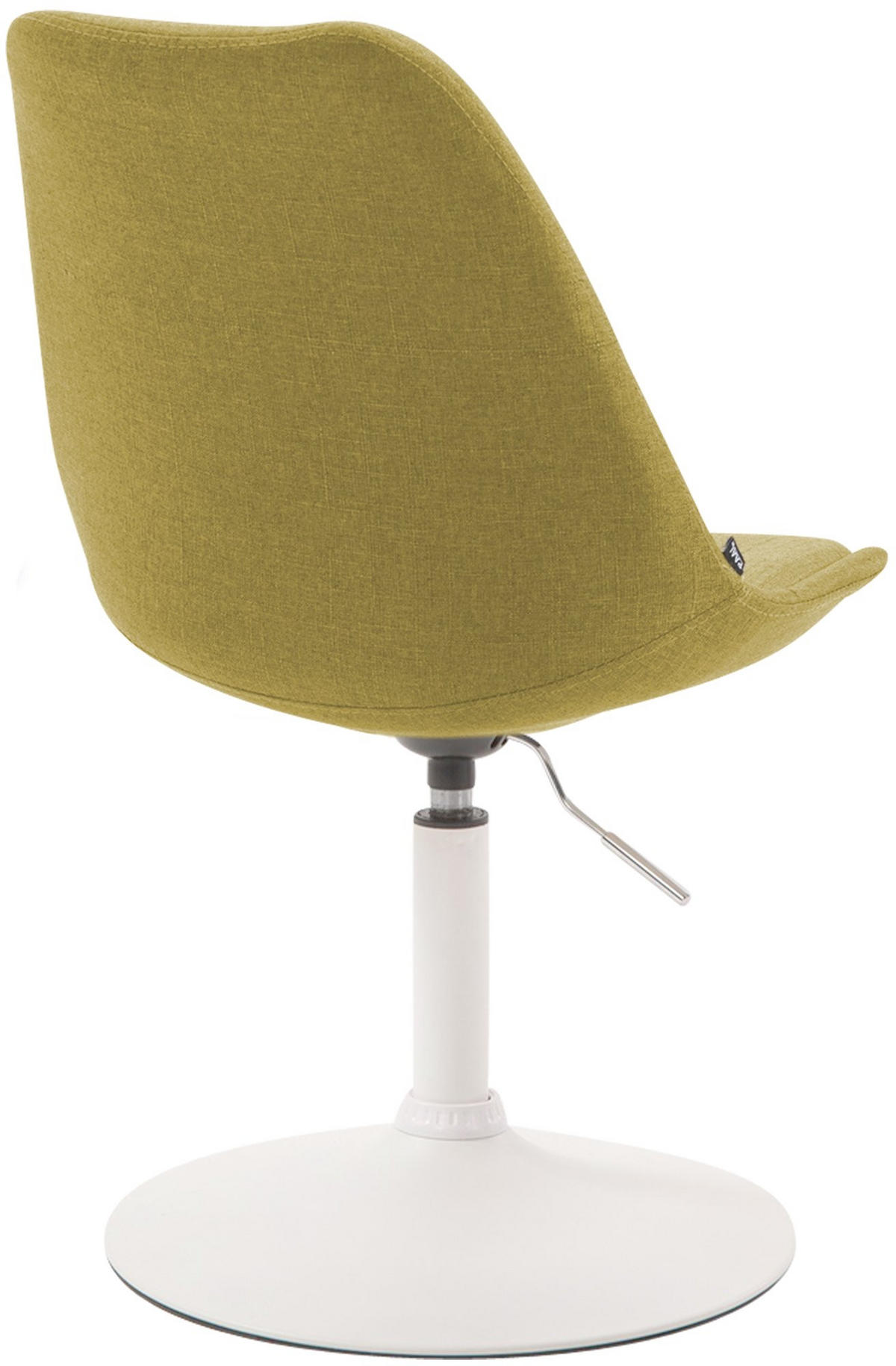 DREHSTUHL Stoff grün - Weiß/Grün, Textil/Metall (48/76/57cm) - CLP