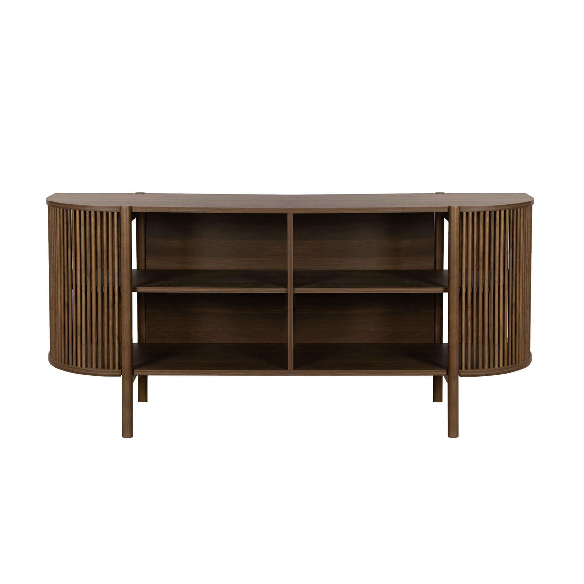 SIDEBOARD 160 cm, dunkles Holz - Braun, Holz/Holzwerkstoff (160/75/40cm) - Oviala