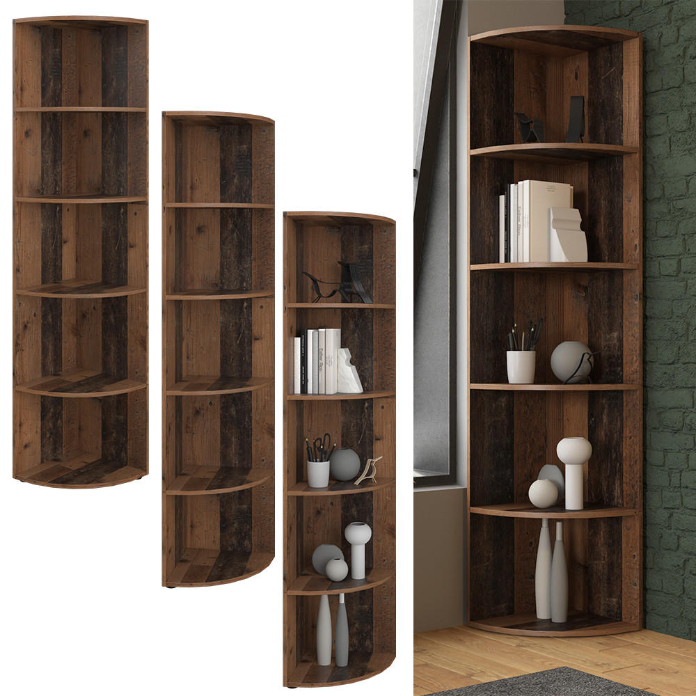 ECKREGAL Ecki Antikholz 40 x 180 cm - Eichefarben, Holzwerkstoff (40/180/40cm) - Vicco