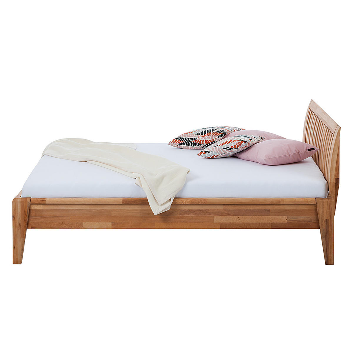 BETT - Massivholz - Kernbuche, Holz (160/200cm) - home24