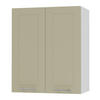 KÜCHENHÄNGESCHRANK Kvantum W3/60 Vanille Matt / Weiß Matt 60 / 32,5 / 72cm - Creme/Weiß, Holz/Holzwerkstoff (60/72/32.5cm) - Feldmann-Wohnen