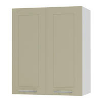 KÜCHENHÄNGESCHRANK Kvantum W3/60 Vanille Matt / Weiß Matt 60 / 32,5 / 72cm - Creme/Weiß, Holz/Holzwerkstoff (60/72/32.5cm) - Feldmann-Wohnen