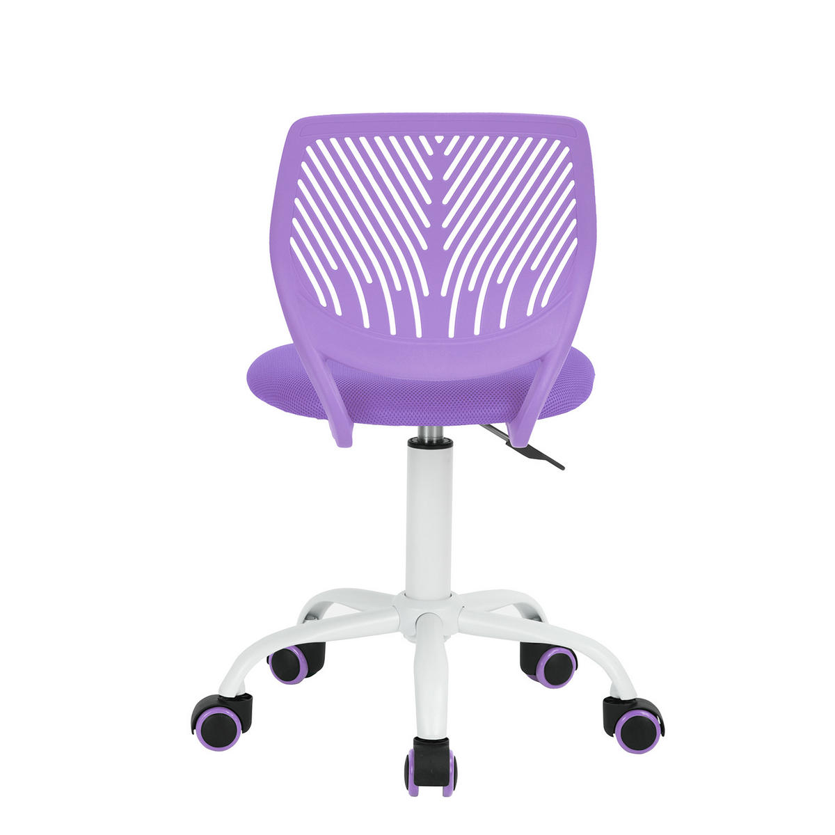 DREHSTUHL Lila - Lila/Weiß, Metall (38/85/39cm) - Urban Meuble