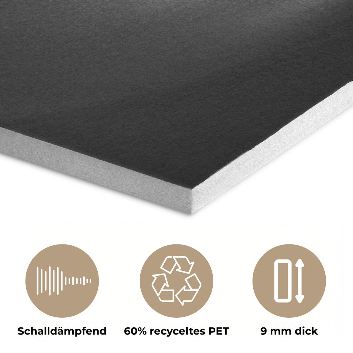 AKUSTIKPANEEL Frau - Schwarz - Gold - Gesicht - Lippen 100x70 cm - Goldfarben, Textil (100/0.9/70cm) - MuchoWow
