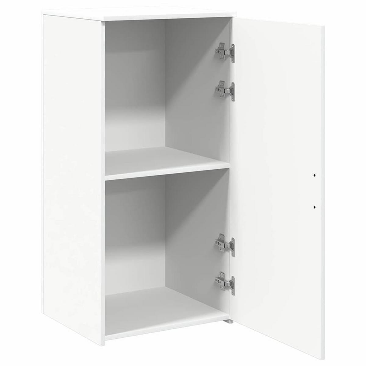 LAGERSCHRANK Weiss 50/45/103,5 Cm Holzwerkstoff - Weiß, Holzwerkstoff (45/103.5/50cm) - vidaXL
