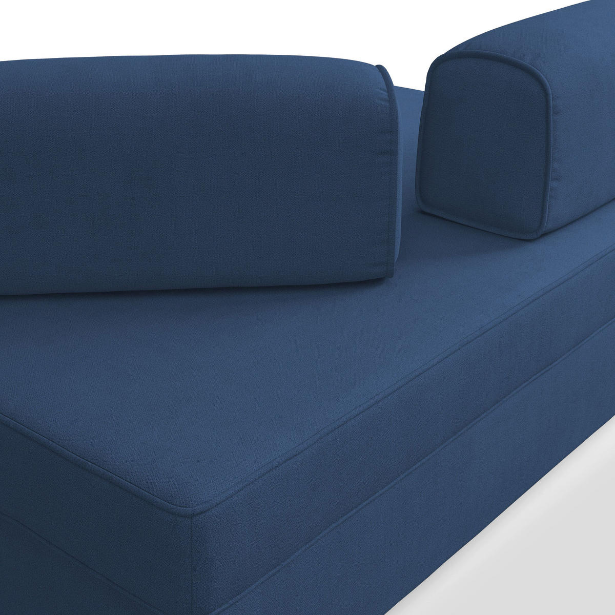 LINEARSOFA Liberty ausziehbar - Blau, Textil (160/42/105cm) - Divani.store