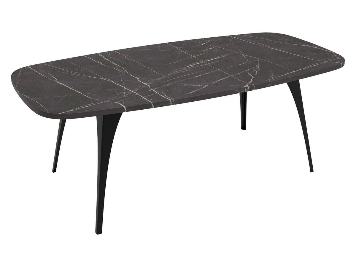 COUCHTISCH Fabiola - Schwarz, Holzwerkstoff/Metall (60/120/45cm) - MIRJAN24