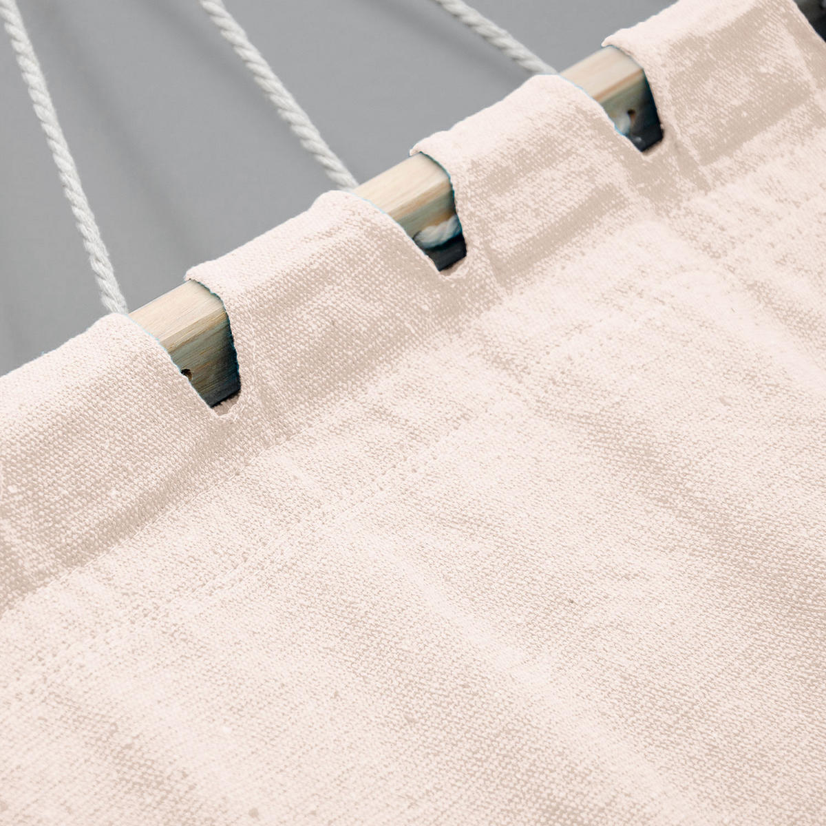 XL HÄNGEMATTE mit Gestell 310/100 cm, Beige/Schwarz - Schwarz, Metall (100/96/310cm) - Amanka