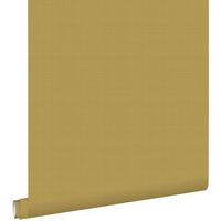TAPETE Leinen-Optik 53 cm x 10.05 m - Gelb, Papier (53/1000cm) - ESTAhome