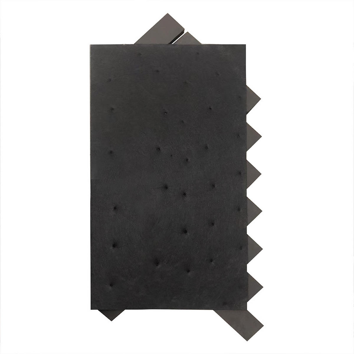 AKUSTIKPANEEL VEGA - Black Oak - Schwarz, Holz/Textil (40.5/80/2.2cm) - Home Deluxe