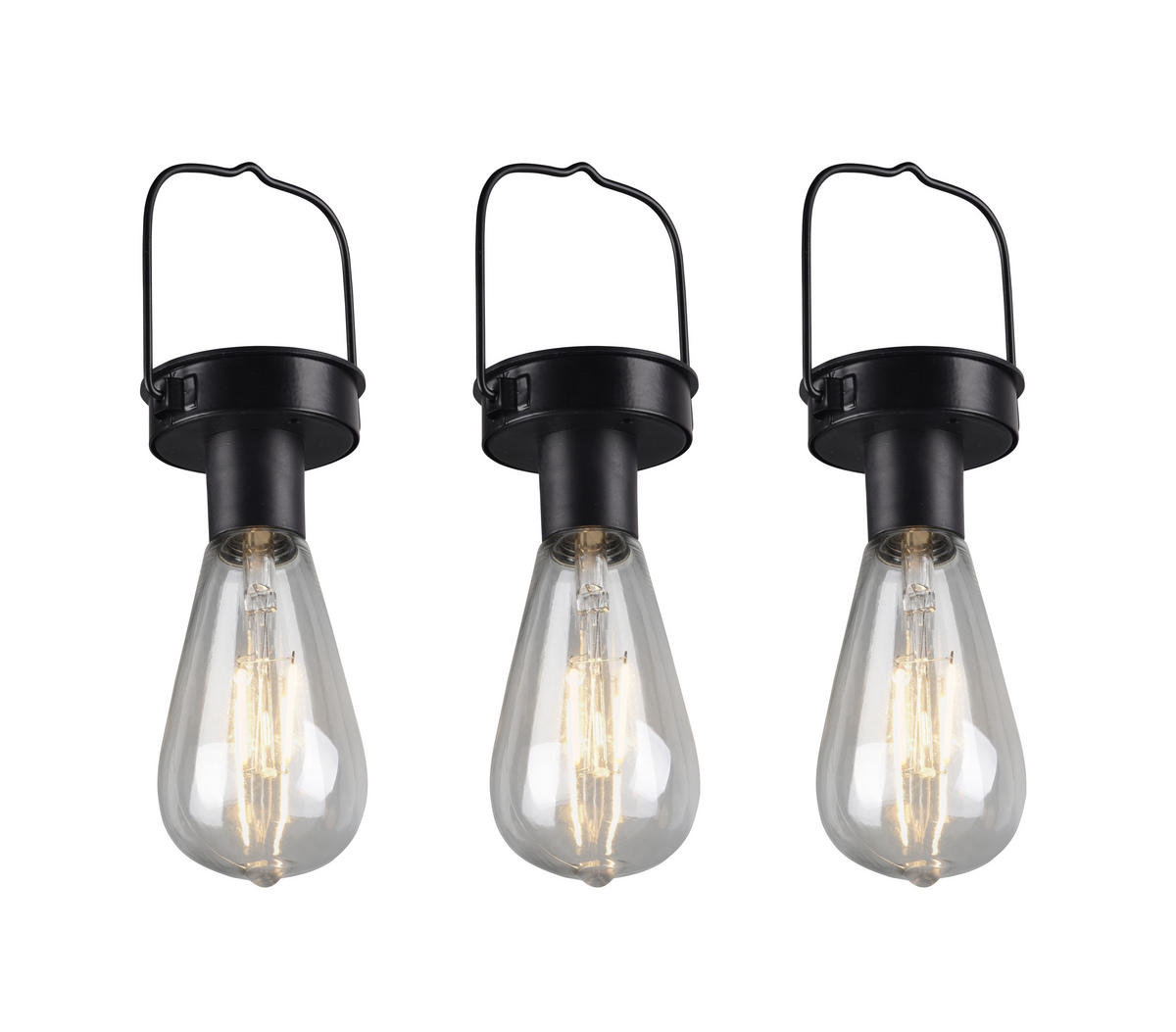 HÄNGELAMPE CAMPUS - Schwarz - 7/7/23.5 cm - Schwarz, Metall (7/7/23.5cm) - Trio Leuchten