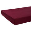 SPANNBETTTUCH reines Leinen merlot-rot 90/200 cm - Dunkelrot, Naturmaterialien (90/200cm) - beties Heimtextil